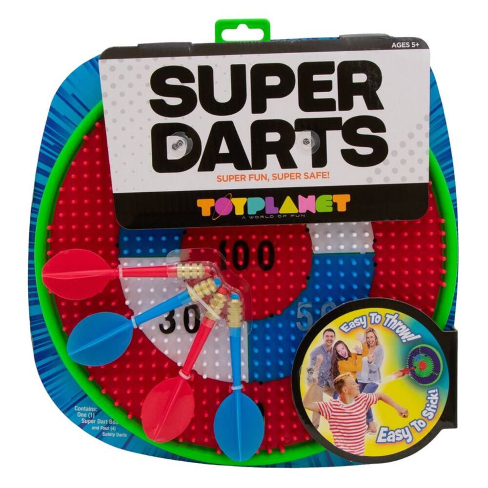 Toy Planet Super Darts Super Fun and Super Safe Game (Green Ring)